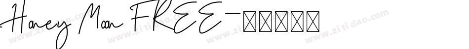 Honey Moon FREE字体转换